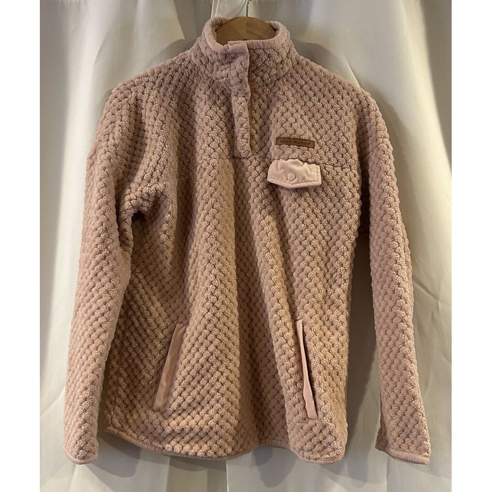 Simply Southern Jacket Women's Small‎ Fleece Sherpa Pull Over